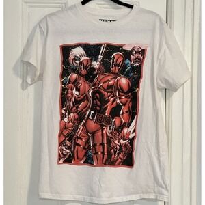 Marvel Deadpool Men's T Shirt Size Medium White